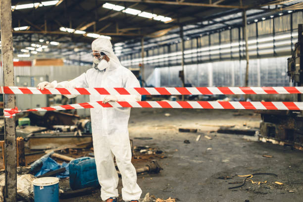 Professional Sewage Cleanup technician working in Dillard, GA